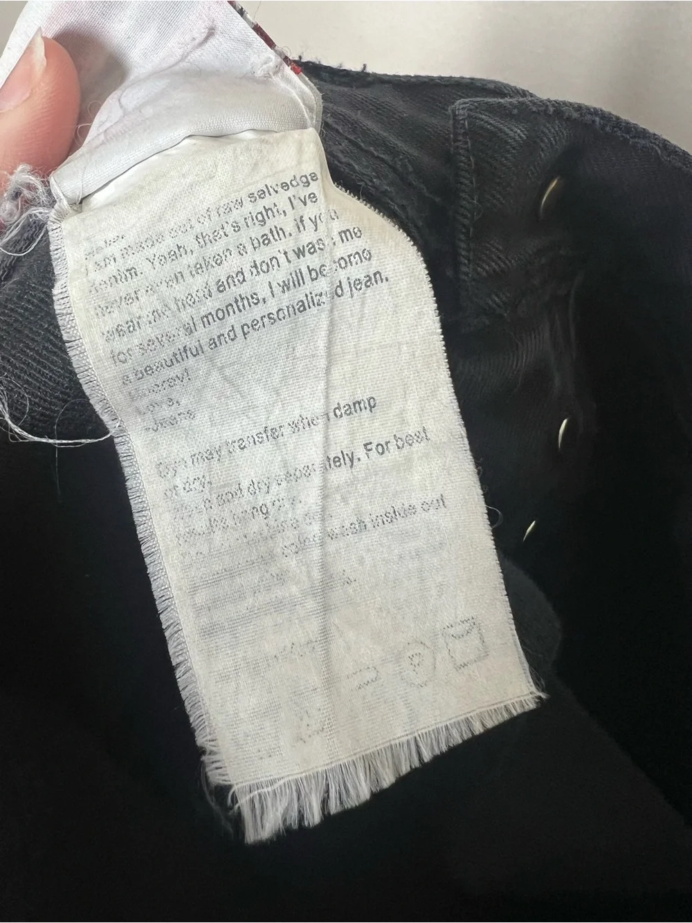The Unbranded Brand Mens UB155 Black 12.5oz Selvedge Skinny Jeans Size 29x32